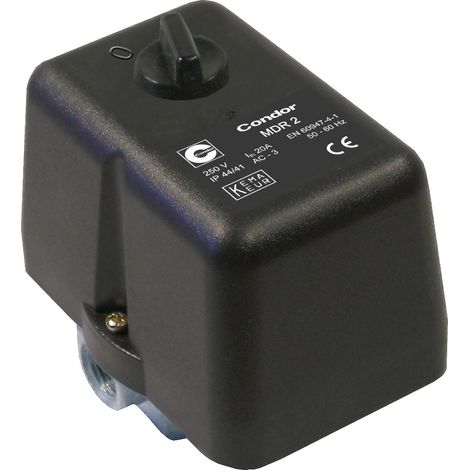 ELMAG CONDOR MDR - Interruttore a pressione 2/11 bar, 230 Volt, colore: Grigio, Nero