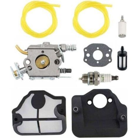 Kit carburatore per motosega Husqvarna 36 41 136 137 137E 141 142 141LE 142E, XU, sostituisce WT-834 WT-657 WT-285 WT-239 C1Q-W29E, con filtro aria e filtro carburante (1/4)