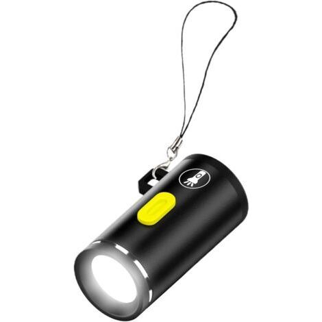 Petite lampe de poche à LED - Lampe de poche de poche super lumineuse Lampe de poche portable étanche avec cordon. mini lampe de camping à LED haute luminosité (1/5)