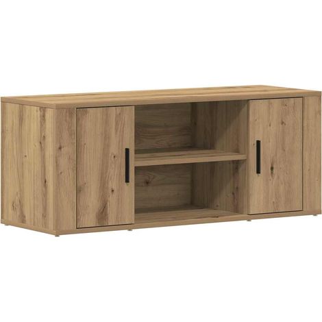 Maison Exclusive - Mobile TV rovere artigianale 100 x 35 x 40 cm Legno multistrato