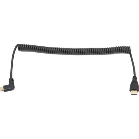HDMI-Stecker-auf-Stecker-Spiralkabel mit rechtwinkligem Stecker (1/5)