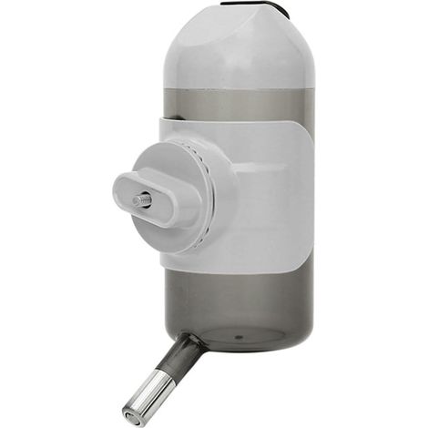 Dog and Cat Water Dispenser, 500 ml Water Bottle Cage, Anti-Drip Water Dispensers for Pets Dogs and Cats (Grey) (1/5)