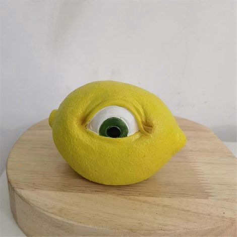 Statue en résine du fruit qui voit tout, avec yeux, décoration de bureau - A-- (1/5)