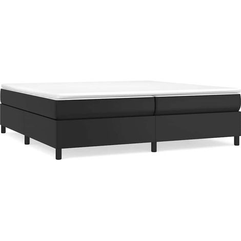Maison Exclusive - Boxspringbettgestell Schwarz 200x200 cm Kunstl (1/5)