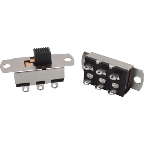 Interrupteur à bascule vertical SS haute intensité 110 V à 220 V, interrupteur poussoir horizontal à 2 vitesses SS23F15SS-22J12