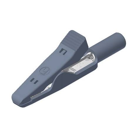Hirschmann Test & Measurement MA 1 S gr Pince crocodile enfichable 2 mm Ohne Messkategorie gris (1/3)