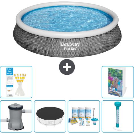 Bestway Piscina Bestway Fast Set Rotonda - 396x84 cm - 7-pezzi  S226