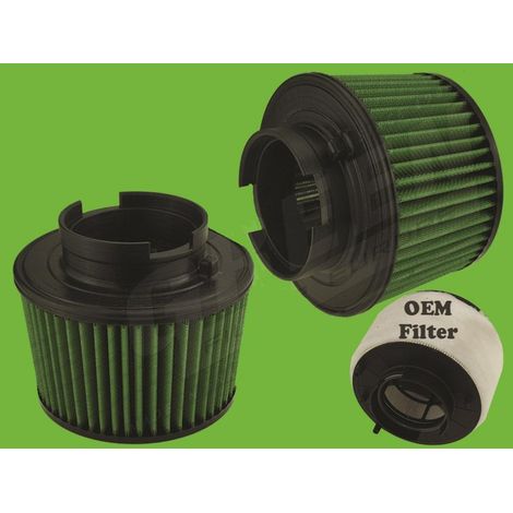 Filtre a air Green pour Audi A4 B8 Sportback Quattro 07-16 2.0L TDI-150cv-36660875 (1/2)