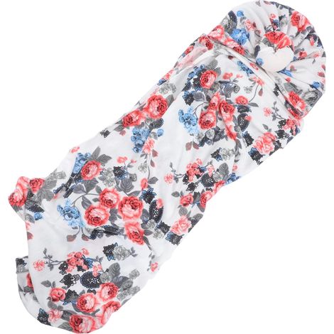 Couverture Emmaillotage Fleurs avec Bonnet Lange Emmaillotage Floral Né Et Nourrisson (1/5)
