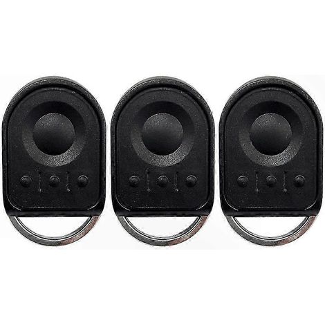 Télécommande sans fil 433MHz pour portail de garage, lot de 3, compatible systèmes RTS, ouverture à distance, émetteur de remplacement universel. (1/5)
