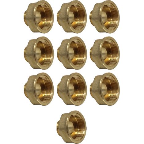 Lot de 10 Mamelons Laiton Femelle/Mâle Réduit 1"1/2-1" (40/49-26/34) - Arcanaute (1/5)