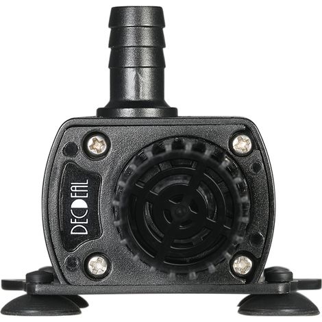 Decdeal Mini pompe à eau sans balais ultra silencieuse DC12V 10 W 400 L/H 400 cm 5,5 x 2,1 mm fontaine submersible femelle avec fonction de réglage du débit