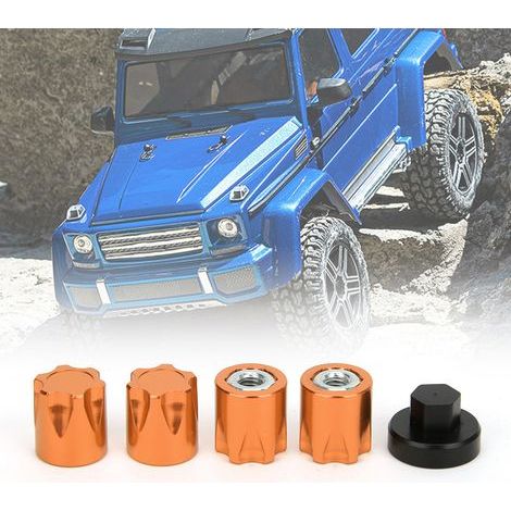4 bouchons de jante M4 pour Traxxas TRX4, Axial SCX10 90046, D90 et Tamiya (1/4)