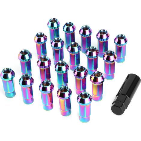 20 Pièces écrous de Cosse de Voiture écrous de Cosse en Fer extrémité Ouverte Accessoire de Modification Automatique de Voiture Professionnel étendu pour Véhicules avec Goujons (1/5)