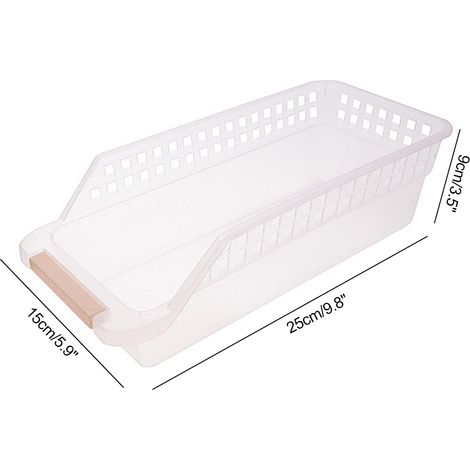 Boîte de rangement peu encombrante pour réfrigérateur, paniers de rangement pour la cuisine, étagère de congélateur grande capacité