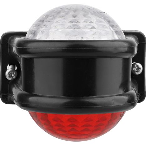 8-flammige LED-Leuchte, rot und weiß, abgerundete Kanten, 10–30 V, universelle Fahrzeugbeleuchtung (1/5)
