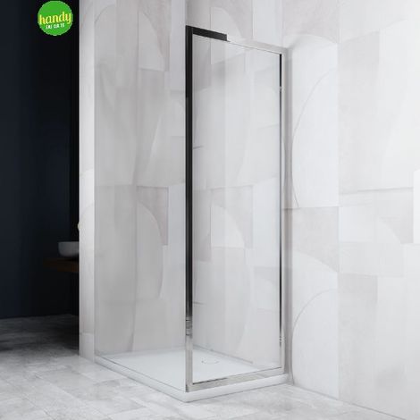 Lato doccia fisso Senna Silqua by Mobo trasparente spess. 6mm h 195 x 68/70 cm