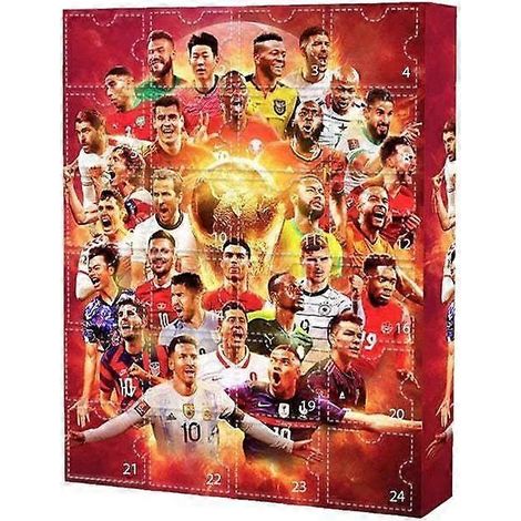 Calendrier de l'Avent Football 2026, Calendrier de l'Avent Coupe du Monde 2026, Calendrier de l'Avent de 24 jours contenant 24 accessoires de basketball pour les fans.