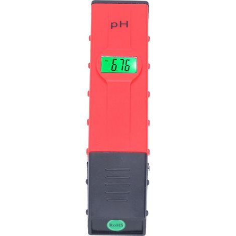 Tragbares digitales pH-Meter mit Hintergrundbeleuchtung und automatischer Temperaturkompensation für Wasser und Boden (1/4)