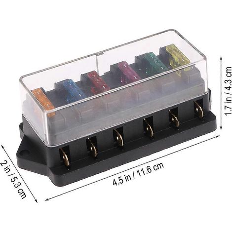 Compatible avec le support de boîte à fusibles automobile à 6 broches (1/5)
