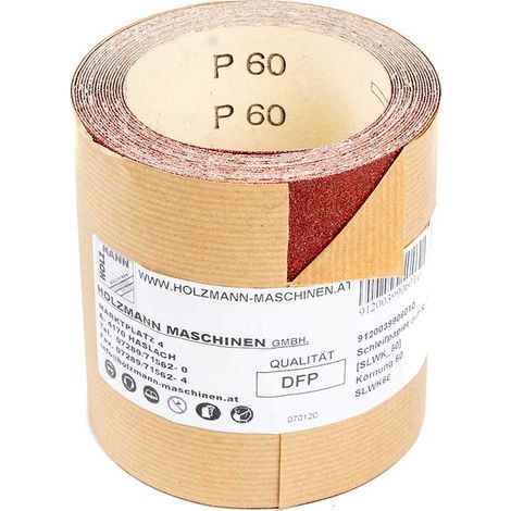 Rollo de lija de corindon 100mm x 5m gr 60