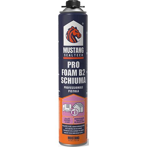 SCHIUMA POLIURETANICA PER PISTOLA "PROFOAM B2" 750ML MUSTANG