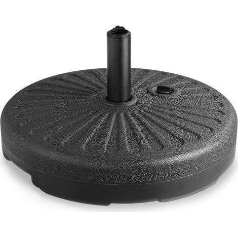 Base Ombrellone da Giardino Spiaggia Riempimento Acqua 28 kg Anti Capovolgimento