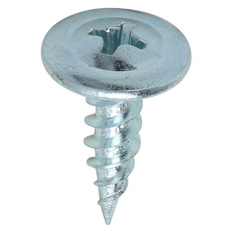 TIMCO Sharp Point Wafer Head Silver Screws - 8 x 9/16 (1/4)