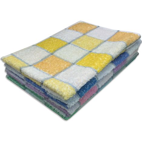 SET 6 ASCIUGAMANI OSPITE SPUGNA DAMA CM. 40X60 (1/2)