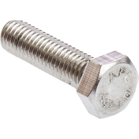 Vis à tête hexagonale, Acier Inoxydable A4 316 Brut, M8 x 30mm ( Prix pour Sachet de 50 )