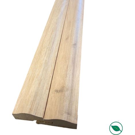 Forestea – Lot de 2 profils de finition chêne pour panneaux Dune 2500 x 25/32 x 14 mm – PEFC 70% – Installation simple et précise