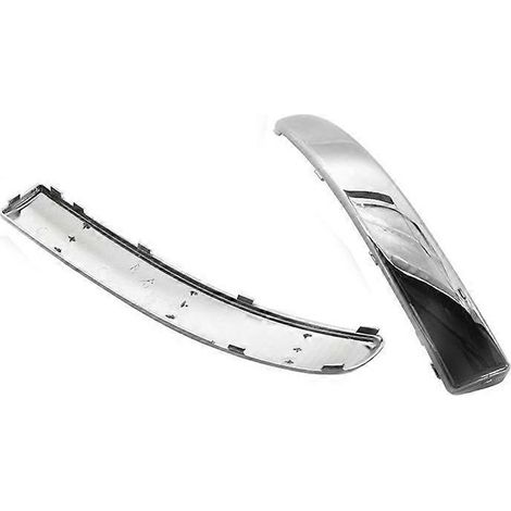 1 paire de baguettes chromées de pare-chocs avant inférieur 735455056 735455057, adaptées aux modèles Fiat 500 2007-2015. (1/4)