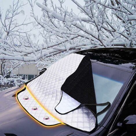 Wasserdichte, faltbare Auto-Windschutzscheibenabdeckung mit Magnet – Frost- und UV-Schutz. (1/4)