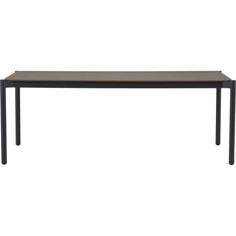 Bo Gartentisch 104x204cm schwarz,grau,Stein dekor.