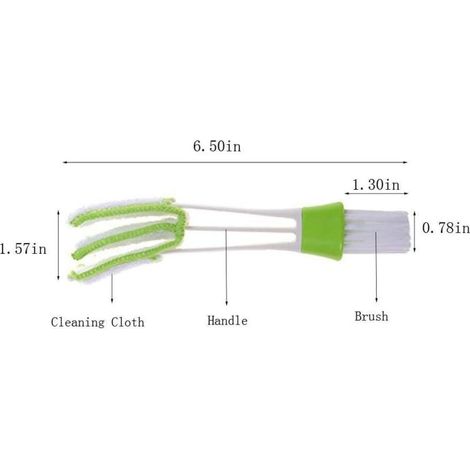 Set mit 3 Bürsten und Reinigern für Autoklimaanlagen, Staubwischer für Tastaturen, Fenster, Laub, Jalousien, Glas und Ventilatoren (1/5)