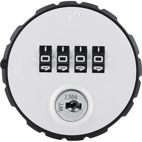 Coffre-fort numérique à combinaison en alliage de zinc avec serrure à code, clés incluses, 26mm, pour armoire et tiroir (1/5)