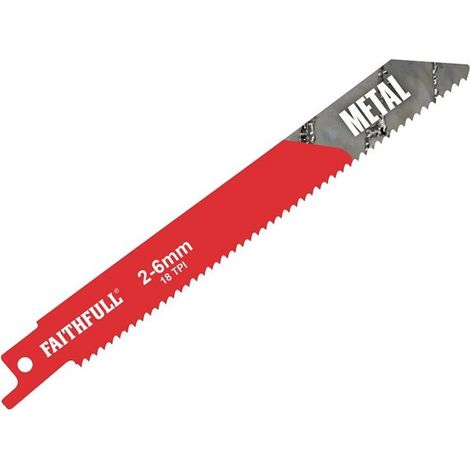 Faithfull S918E Sabre Saw Blade Metal 150mm 18 TPI