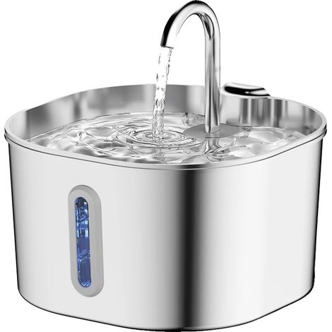 Fuente de agua para gatos, dispensador automático, funcionamiento silencioso, 4 chips y sensor. (1/2)