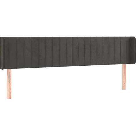Maison Exclusive - Kopfteil mit Ohren Dunkelgrau 163x16x78/88 cm