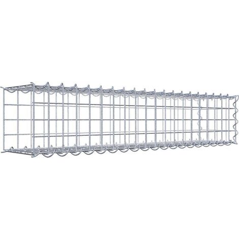 Gabiondeco - Gabion - Element de prolongation en longueur 100 cm x 20 cm x 20 cm (L x H x P). maille 5 x 5 cm. Spirale. Avert.: il manque une grille - Made in Germany (1/5)