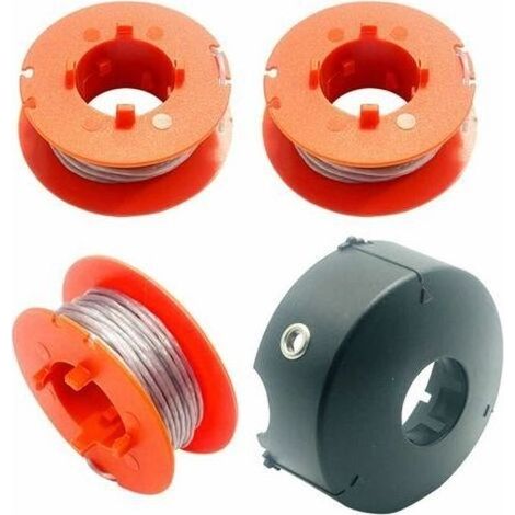 pair Aiperq 3 bobines de fil de rechange pour coupe-bordure Bosch ART 23/26/30 Combitrim 23/26 Easytrim, pour bobine de fil unique Bosch F016800175,avec 1 pour couvercle de bobine Bosch F016L71088 (1/4)