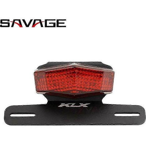 Support de plaque d'immatriculation, feu stop LED et suppression de garde-boue arrière pour moto Kawasaki KLX125 D-Tracker - Accessoires - Suppression de garde-boue arrière (rouge) (1/5)