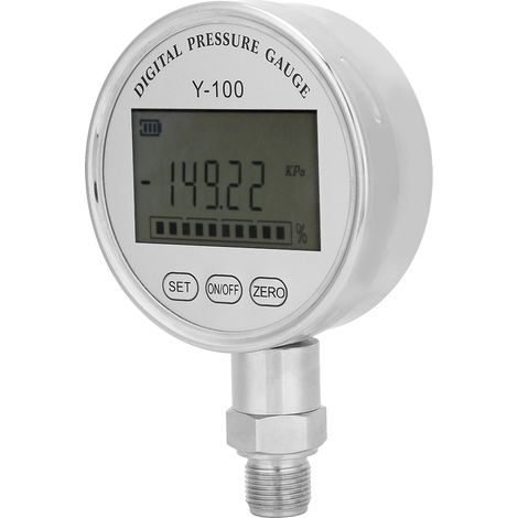Manomètre numérique hydraulique Y100 haute précision, testeur de pression 0-4MPa, jauge industrielle avec affichage digital. (1/5)