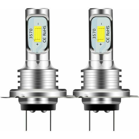 Phare LED de voiture 80W H7 Phare de voiture CSP 3570 Feu antibrouillard décodé pour voiture 80W, 2pcs (1/3)