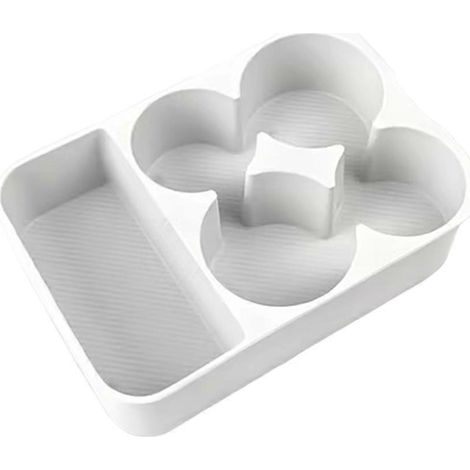 Boîte de rangement en silicone blanc pour réfrigérateur de voiture BYD Leopard 8 DENZA B8 2025/26 (1/5)