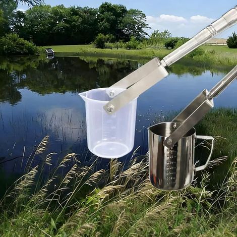 Poteau d'échantillonnage d'eau extensible de 500 ml/1000 ml Idéal pour les tests en laboratoire et la surveillance l'environnement Tige plastique durable une collecte précise l'eau Plastique Ml