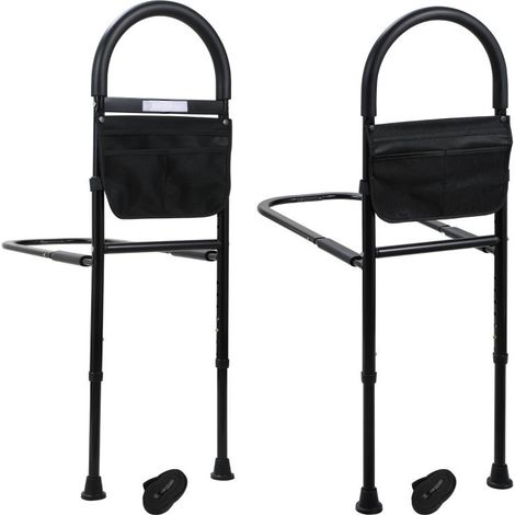 SWANEW Letto Rising Aid Bed Rail Fall Out Guard con borsa di stoccaggio rimovibile Altezza regolabile (80-104CM) con LED (1/4)