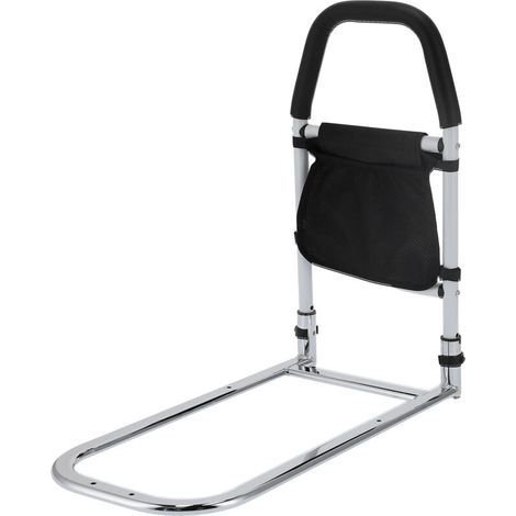 Main courante latérale de lit, barre d'appui de protection des mains pour personnes âgées avec sac de rangement, usage domestique (1/5)