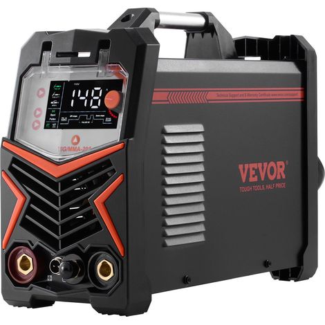 Poste à souder TIG 205 A 3 en 1, DC TIG pulse TIG MMA, écran LED, inverseur IGBT, démarrage haute fréquence, usage polyvalent (1/5)