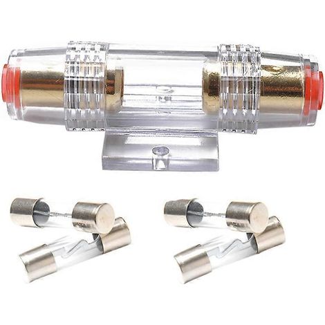 Kit de conversion audio pour voiture avec porte-fusibles AGU, câble de calibre 4/8 et 4 fusibles de 30 A-8.50X4.10X2.30CM
